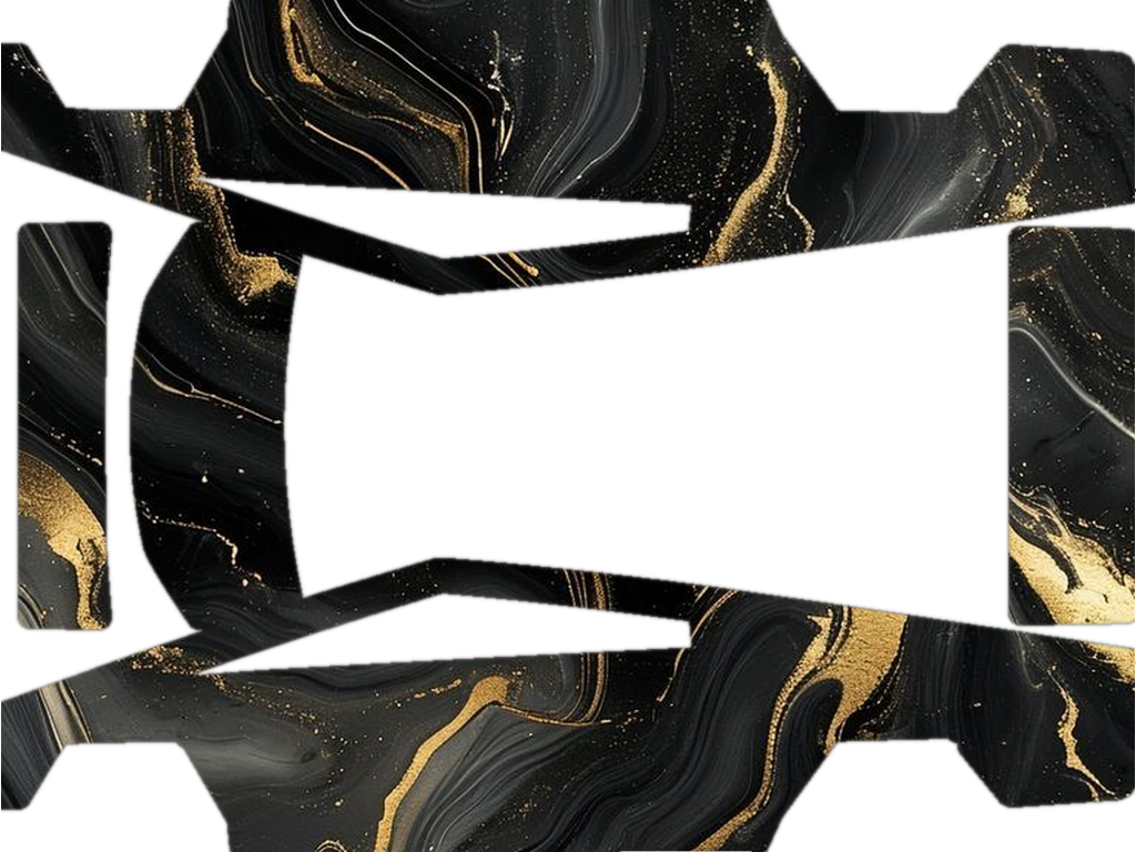 Matte Black Luxury Marble Wrap