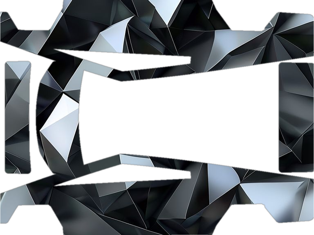 Matte Black Poly Crystal Wrap