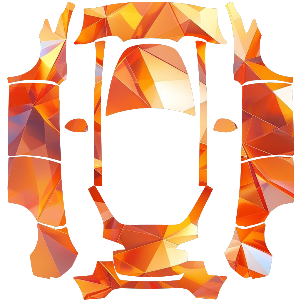 Orange Cristal Poly Covering