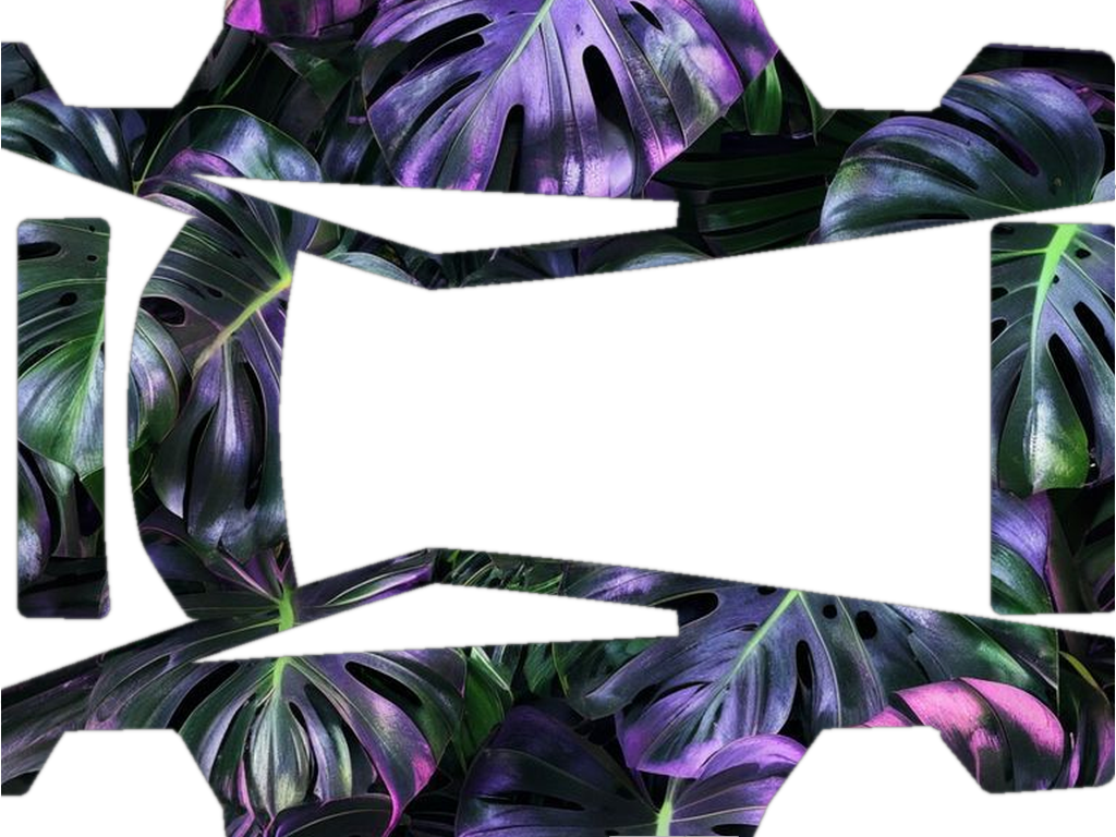 Neon Purple Tropical Jungle Wrap