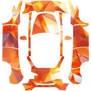 Orange Cristal Poly Covering